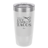 Will Cut Hair for Tacos - Laser Engraved Stainless Steel Drinkware - 2128 -