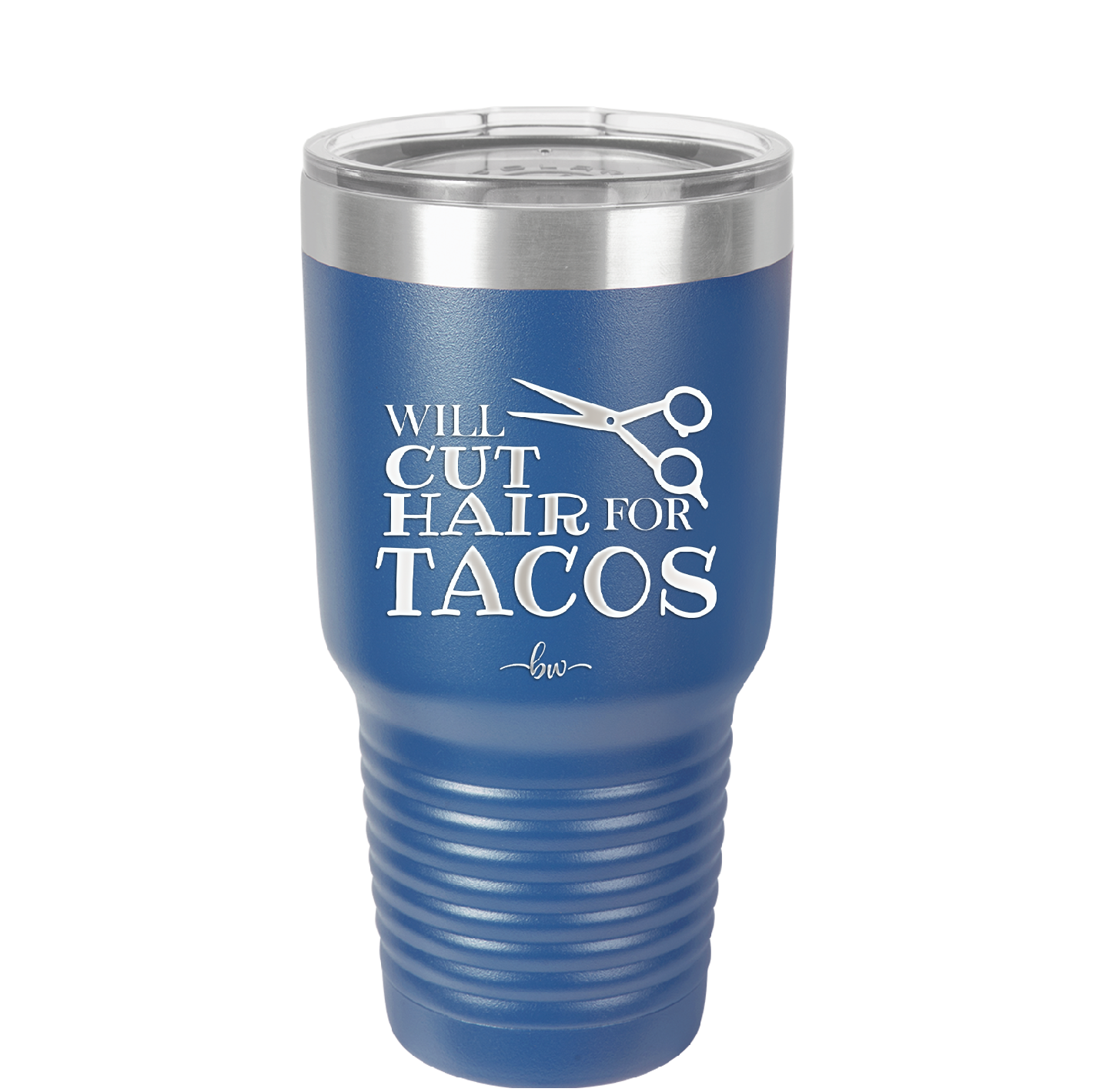 Will Cut Hair for Tacos - Laser Engraved Stainless Steel Drinkware - 2128 -