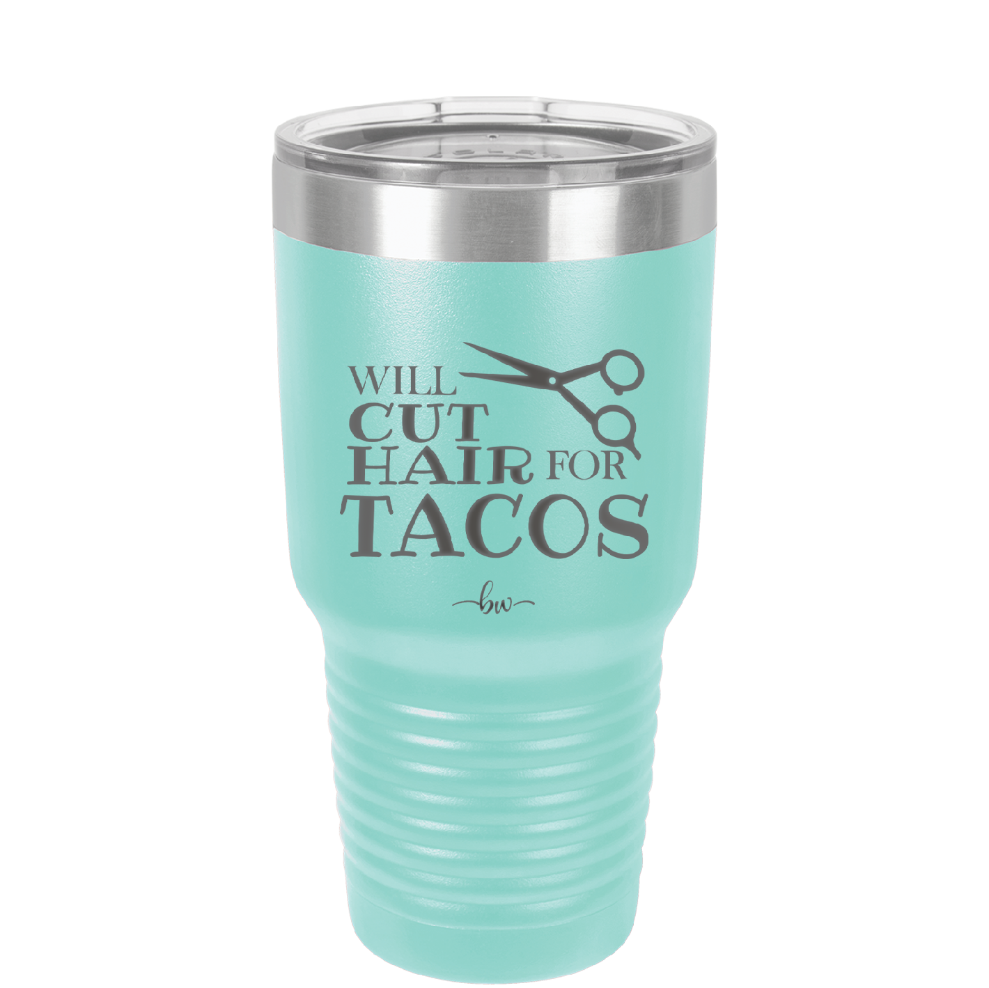 Will Cut Hair for Tacos - Laser Engraved Stainless Steel Drinkware - 2128 -