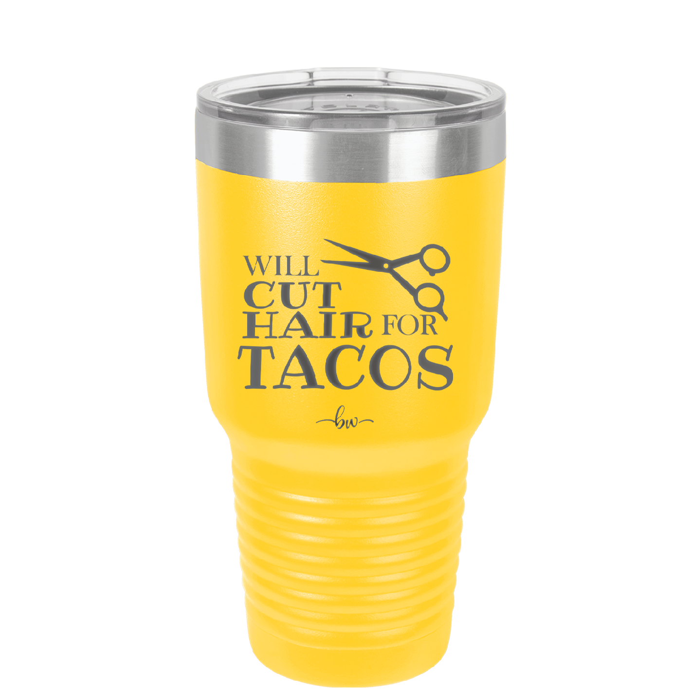 Will Cut Hair for Tacos - Laser Engraved Stainless Steel Drinkware - 2128 -