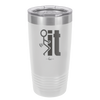 Fuck It Stick Figure - Laser Engraved Stainless Steel Drinkware - 2139 -