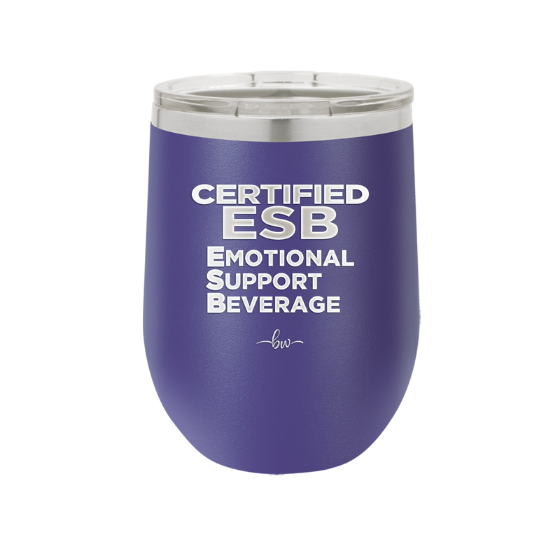 ESB Emotional Support Beverage - Laser Engraved Stainless Steel Drinkware - 2175 -