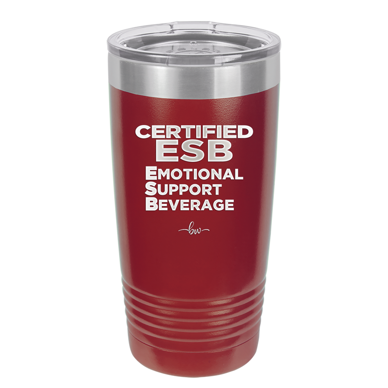 ESB Emotional Support Beverage - Laser Engraved Stainless Steel Drinkware - 2175 -