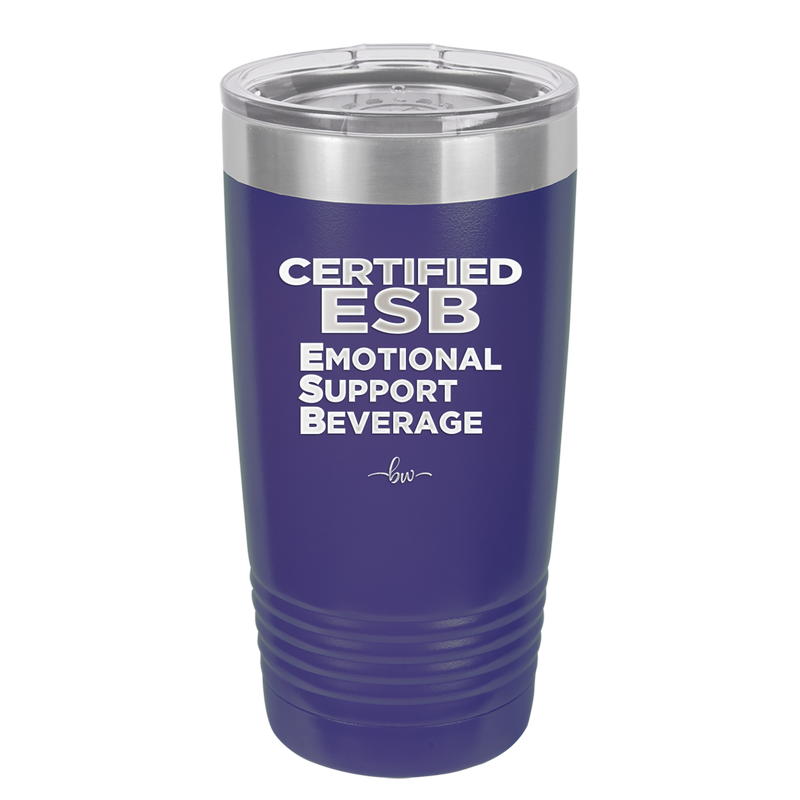 ESB Emotional Support Beverage - Laser Engraved Stainless Steel Drinkware - 2175 -