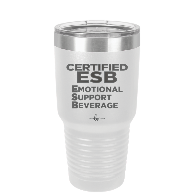 ESB Emotional Support Beverage - Laser Engraved Stainless Steel Drinkware - 2175 -