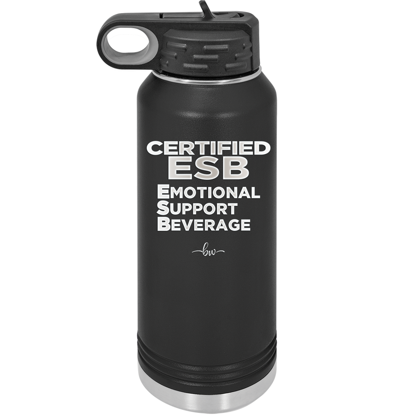 ESB Emotional Support Beverage - Laser Engraved Stainless Steel Drinkware - 2175 -