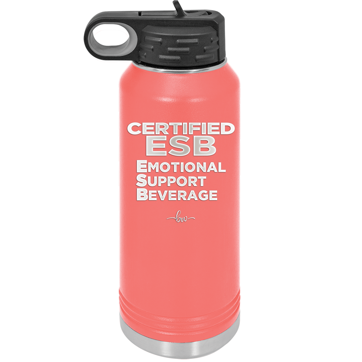 ESB Emotional Support Beverage - Laser Engraved Stainless Steel Drinkware - 2175 -