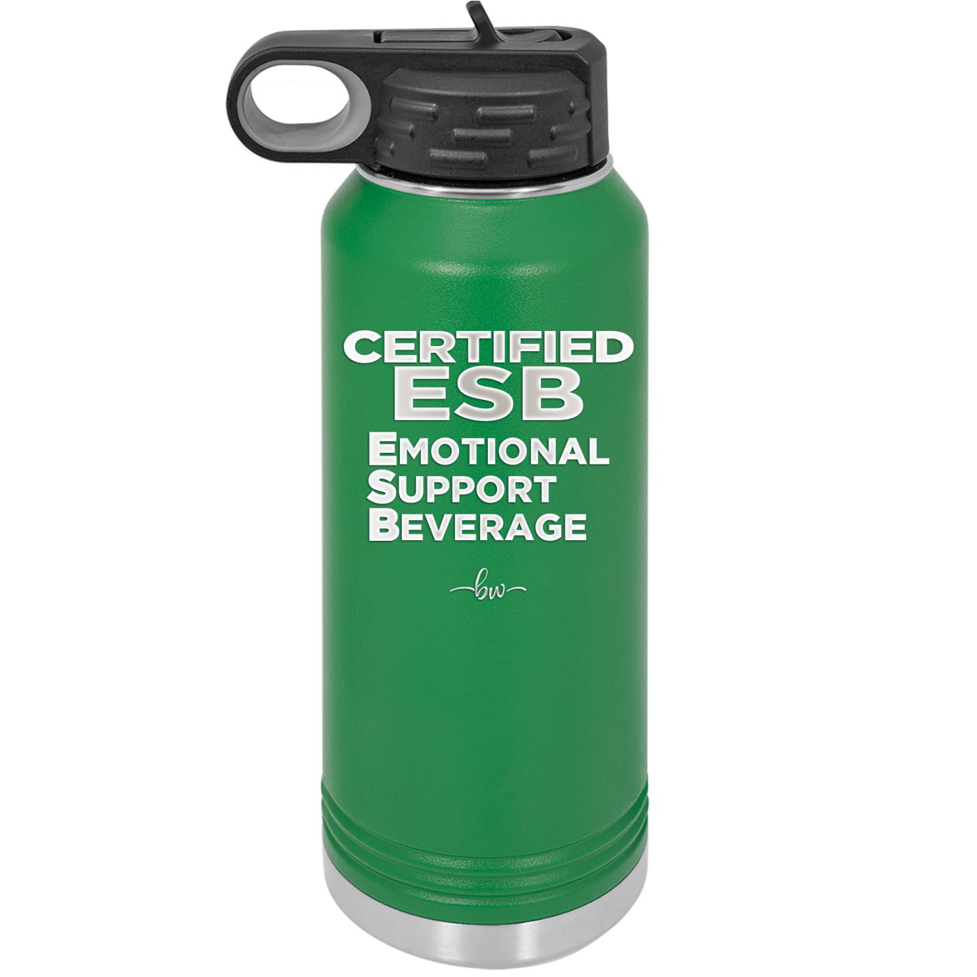 ESB Emotional Support Beverage - Laser Engraved Stainless Steel Drinkware - 2175 -