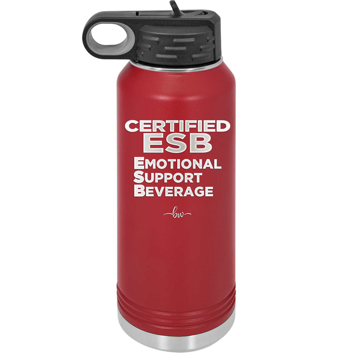 ESB Emotional Support Beverage - Laser Engraved Stainless Steel Drinkware - 2175 -