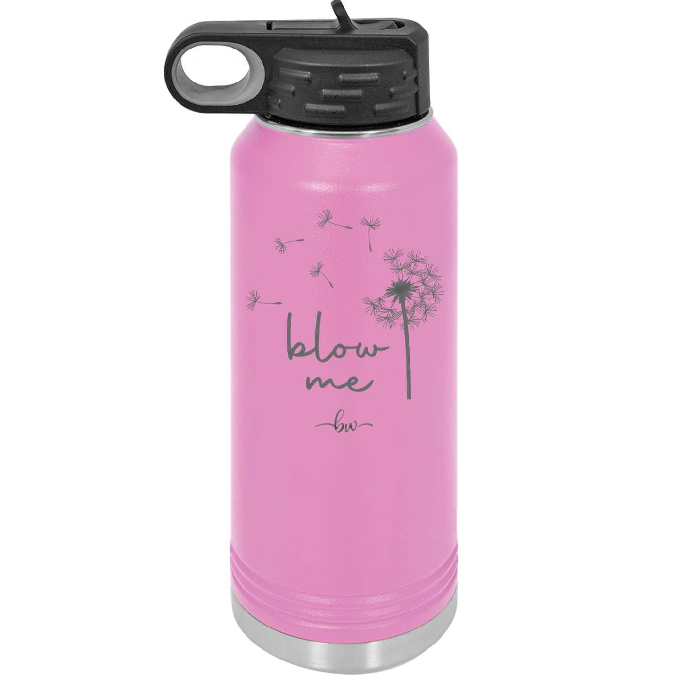 Blow Me Dandelion - Laser Engraved Stainless Steel Drinkware - 2238 -