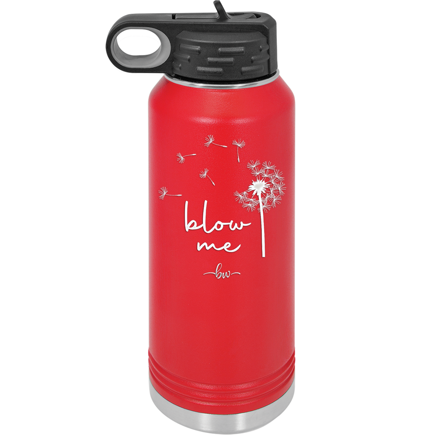 Blow Me Dandelion - Laser Engraved Stainless Steel Drinkware - 2238 -