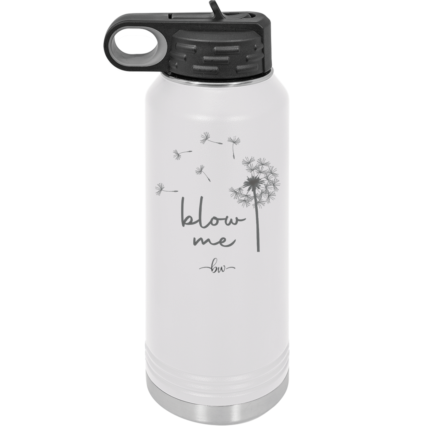 Blow Me Dandelion - Laser Engraved Stainless Steel Drinkware - 2238 -