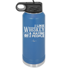 I Like Whiskey and Maybe 2 People - Laser Engraved Stainless Steel Drinkware - 2264 -