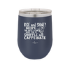 Rise and Shine Nope Best I Can Hope for is Shuffle and Caffeinate - Laser Engraved Stainless Steel Drinkware - 2285 -