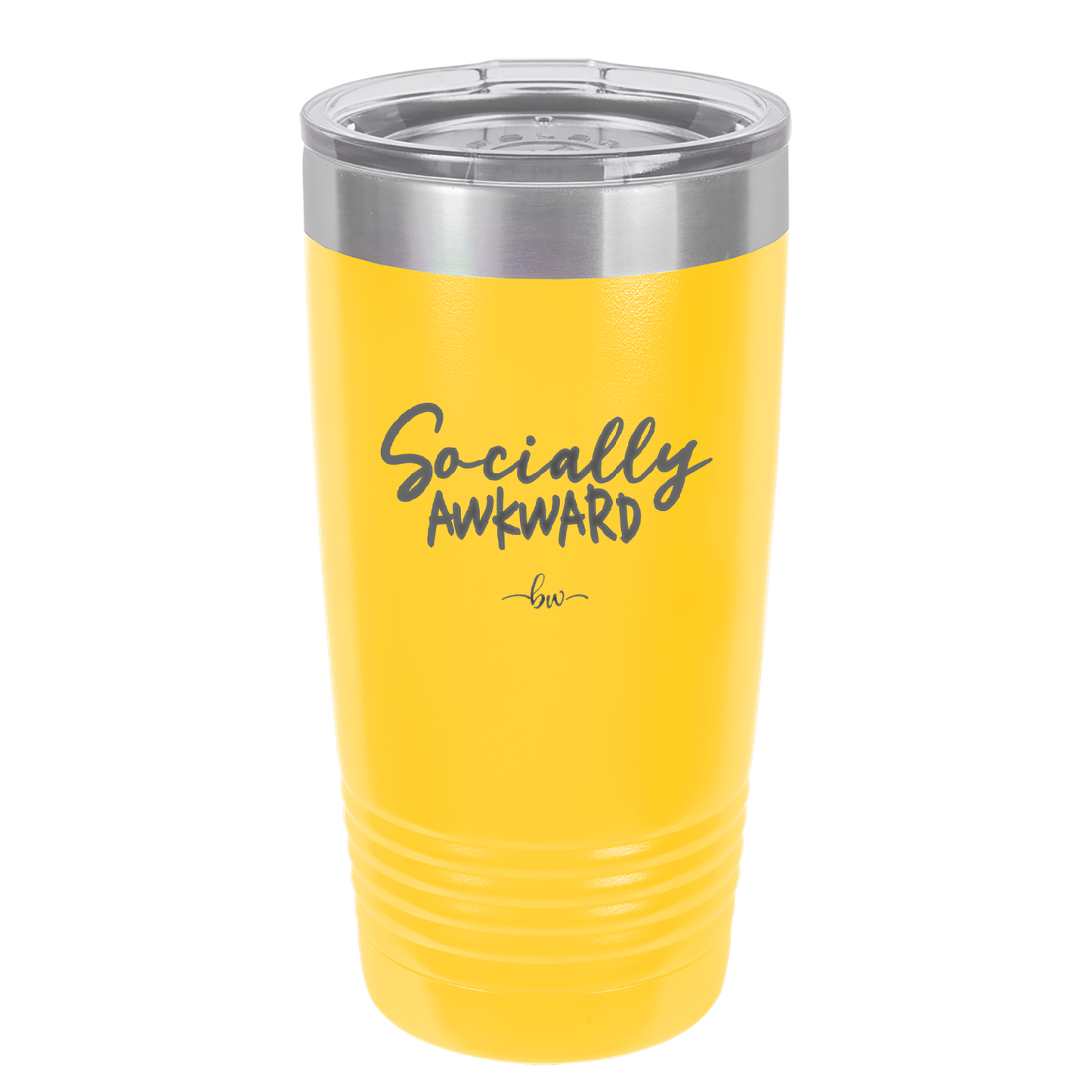 Socially Awkward - Laser Engraved Stainless Steel Drinkware - 2303 -