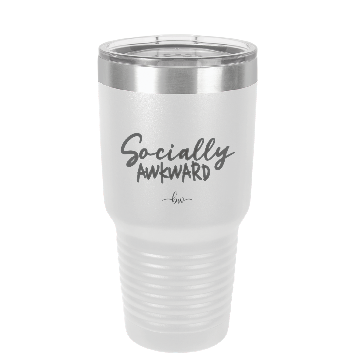 Socially Awkward - Laser Engraved Stainless Steel Drinkware - 2303 -