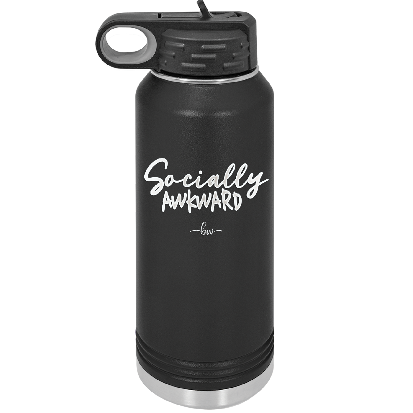 Socially Awkward - Laser Engraved Stainless Steel Drinkware - 2303 -