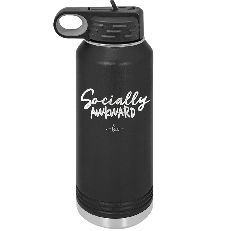 Socially Awkward - Laser Engraved Stainless Steel Drinkware - 2303 -