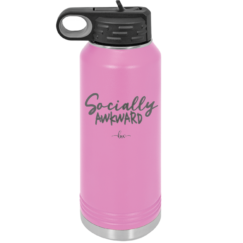 Socially Awkward - Laser Engraved Stainless Steel Drinkware - 2303 -