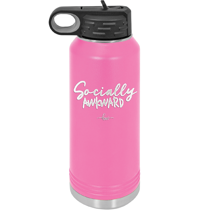 Socially Awkward - Laser Engraved Stainless Steel Drinkware - 2303 -