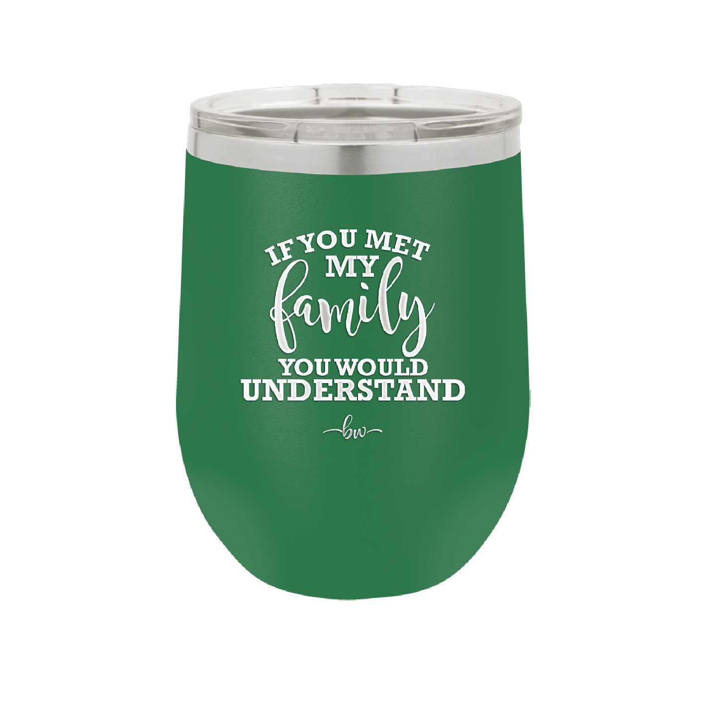 If You Met My Family You Would Understand - Laser Engraved Stainless Steel Drinkware - 2307 -