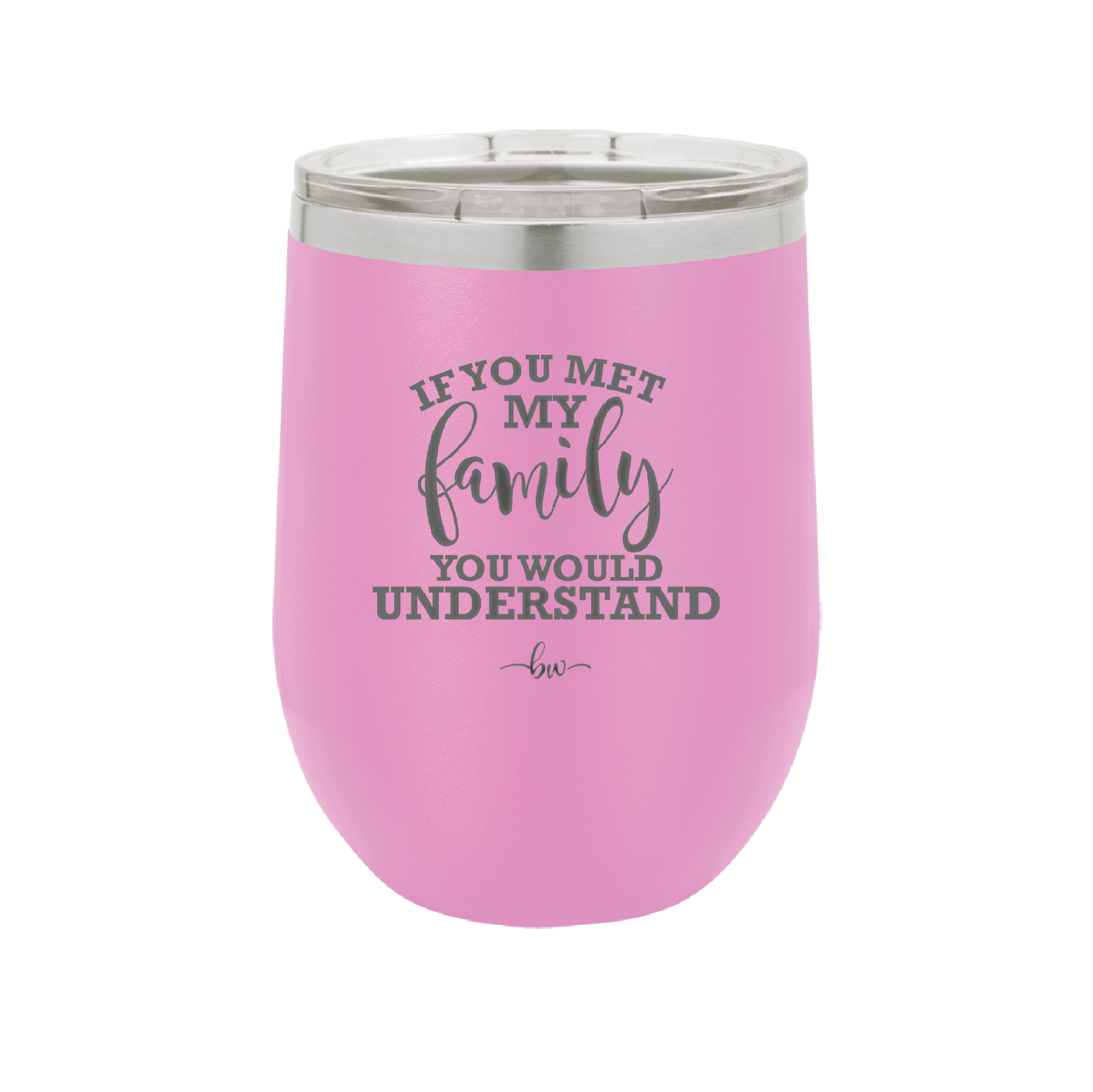 If You Met My Family You Would Understand - Laser Engraved Stainless Steel Drinkware - 2307 -