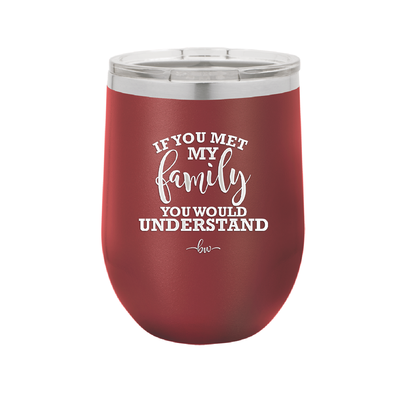 If You Met My Family You Would Understand - Laser Engraved Stainless Steel Drinkware - 2307 -