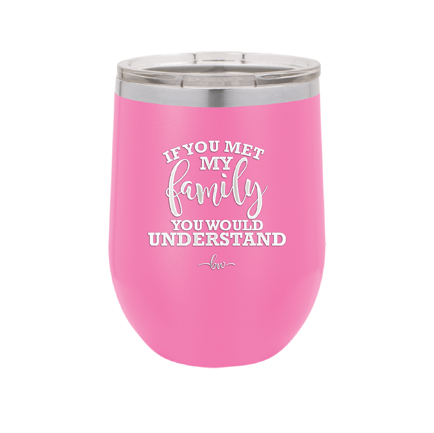 If You Met My Family You Would Understand - Laser Engraved Stainless Steel Drinkware - 2307 -