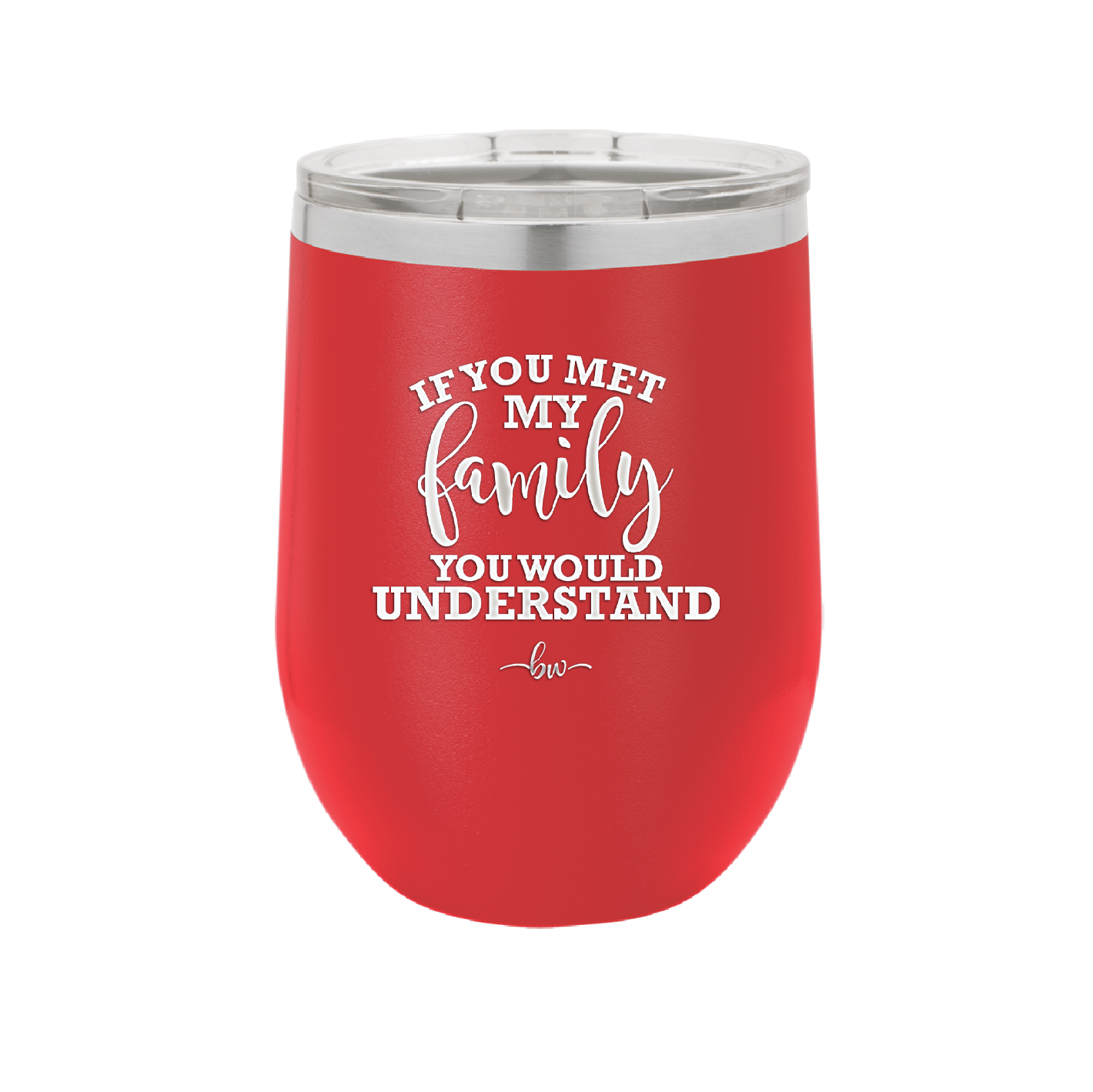 If You Met My Family You Would Understand - Laser Engraved Stainless Steel Drinkware - 2307 -