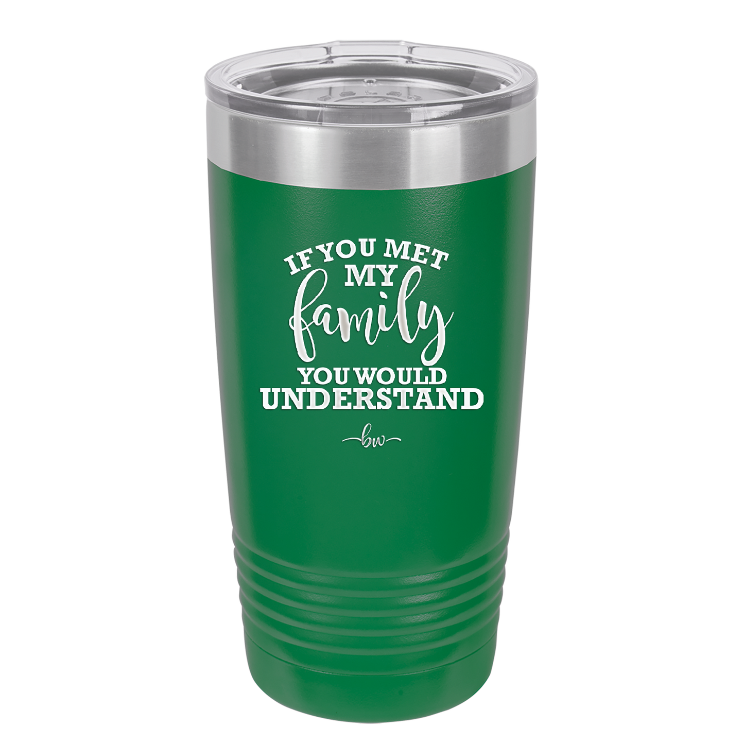 If You Met My Family You Would Understand - Laser Engraved Stainless Steel Drinkware - 2307 -