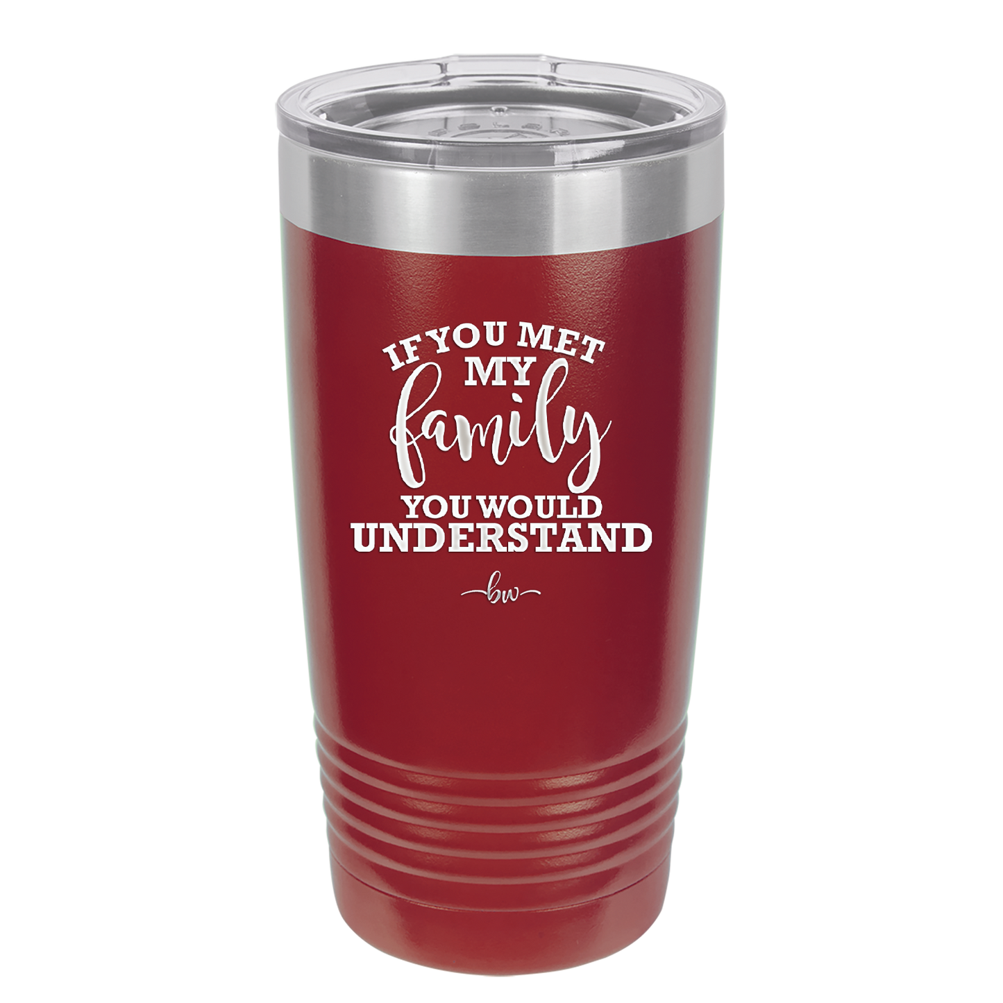 If You Met My Family You Would Understand - Laser Engraved Stainless Steel Drinkware - 2307 -