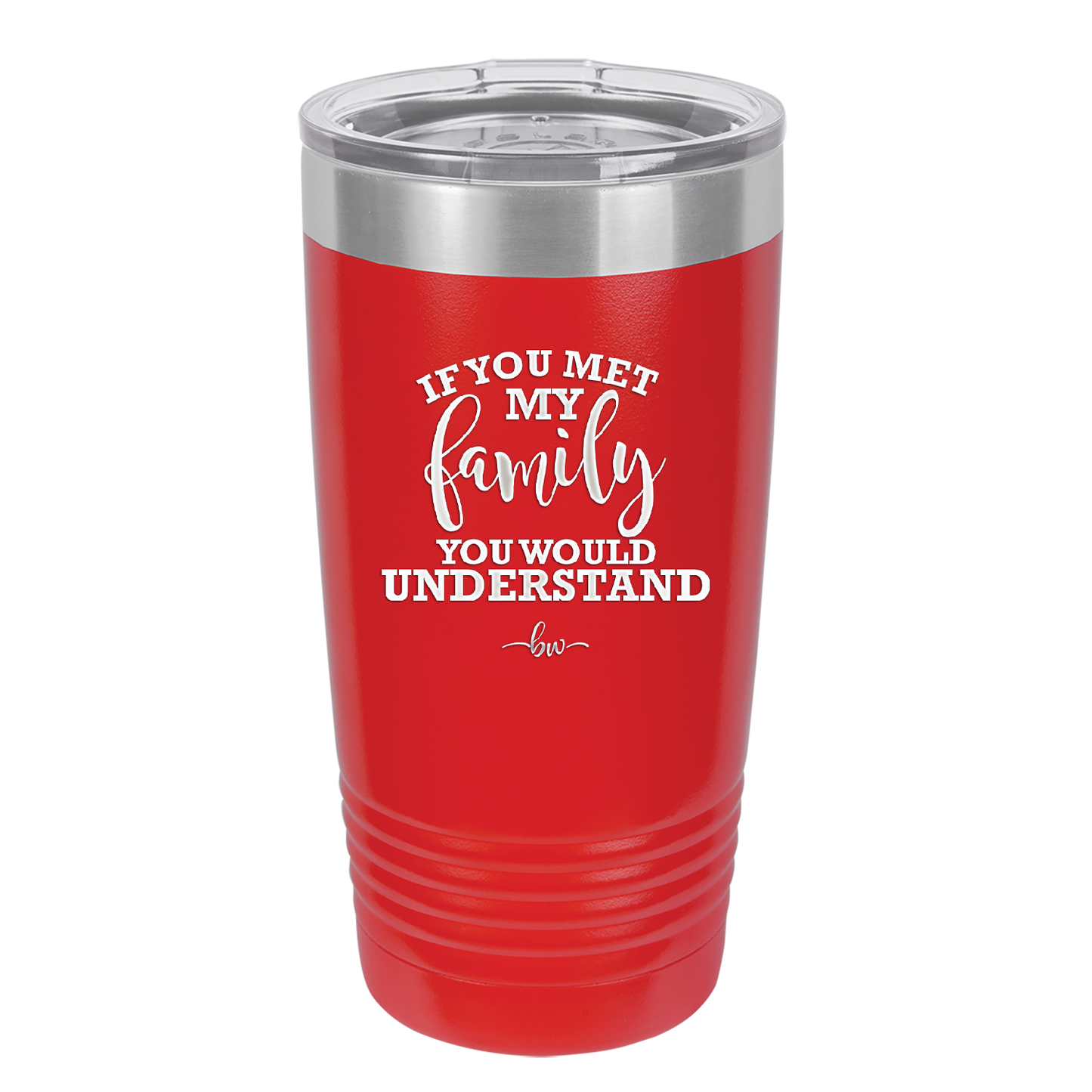 If You Met My Family You Would Understand - Laser Engraved Stainless Steel Drinkware - 2307 -