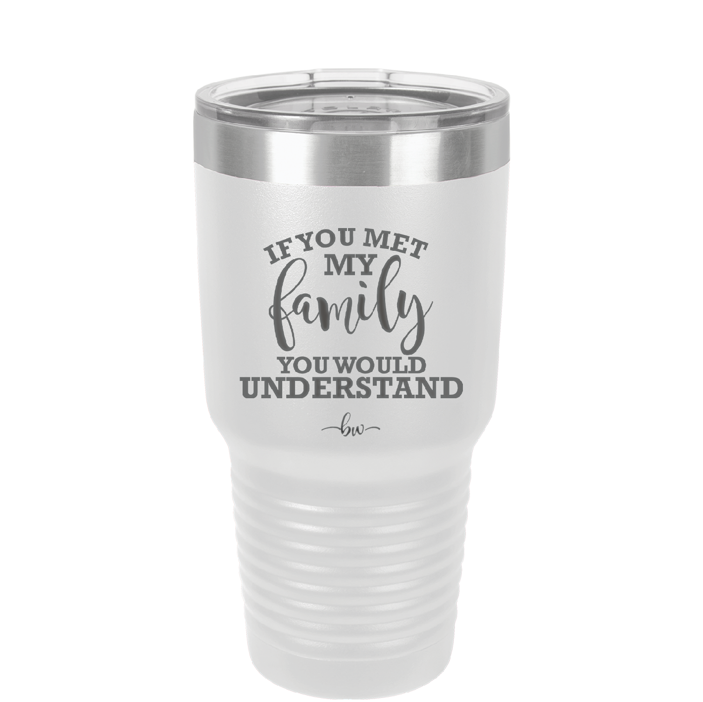 If You Met My Family You Would Understand - Laser Engraved Stainless Steel Drinkware - 2307 -