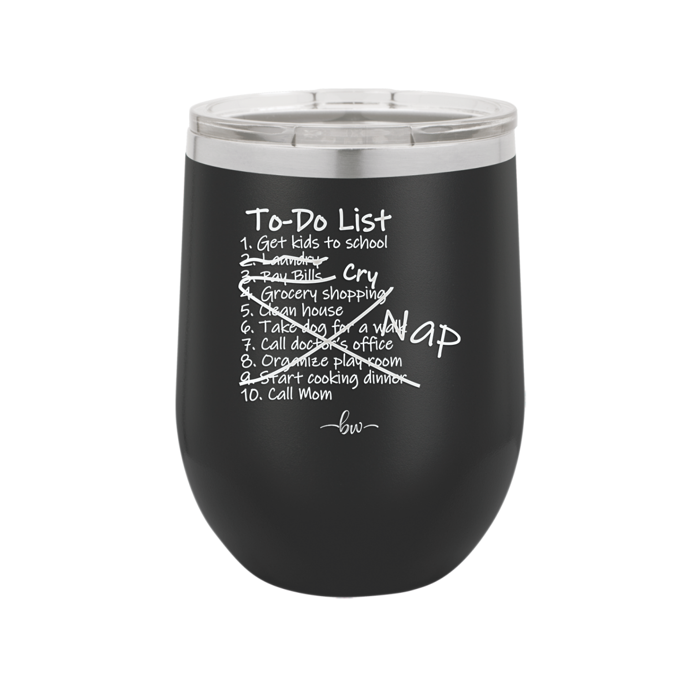 To Do List - Laser Engraved Stainless Steel Drinkware - 2329 -