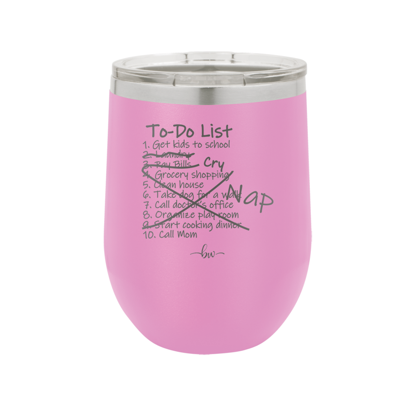 To Do List - Laser Engraved Stainless Steel Drinkware - 2329 -