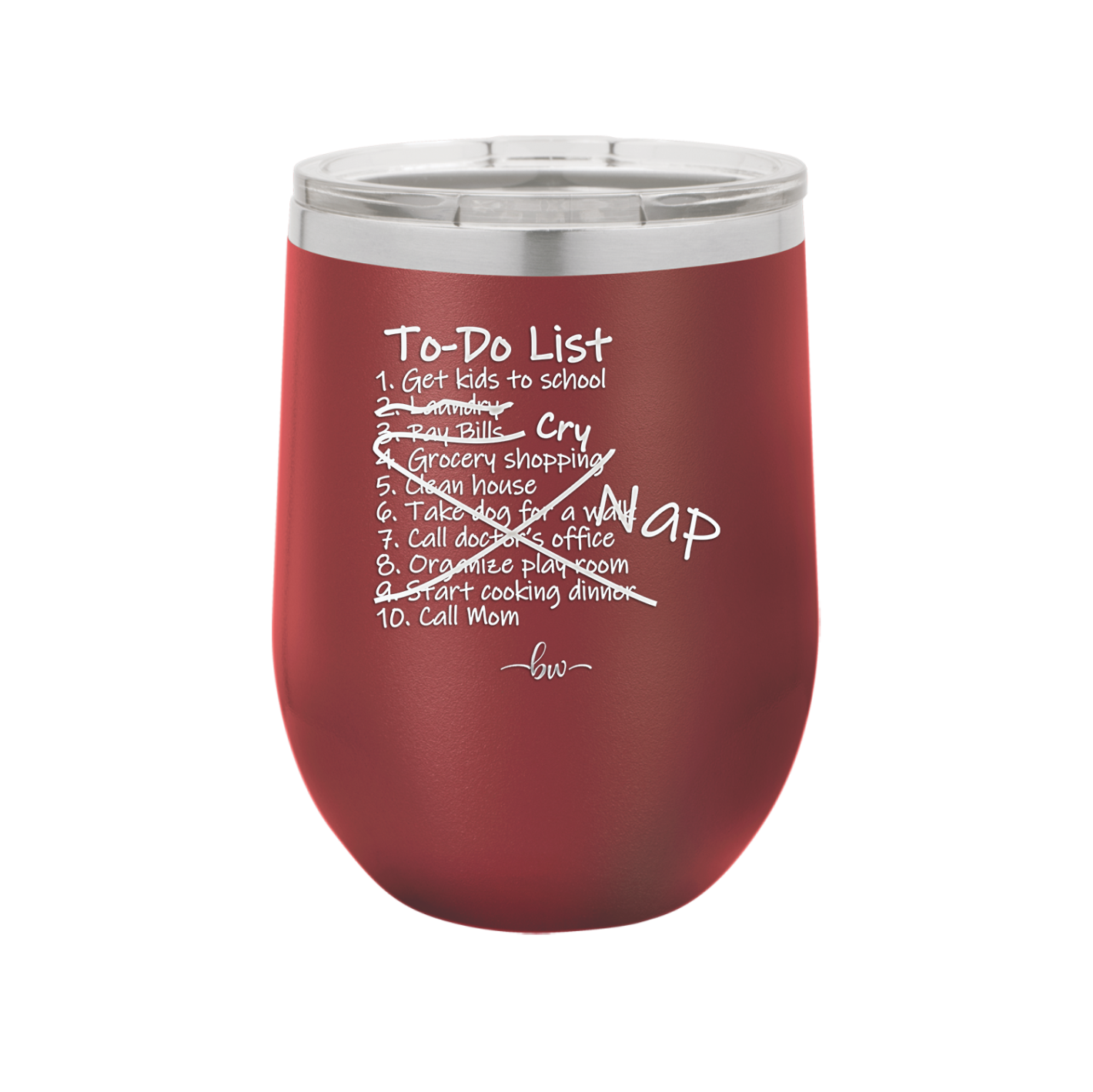 To Do List - Laser Engraved Stainless Steel Drinkware - 2329 -