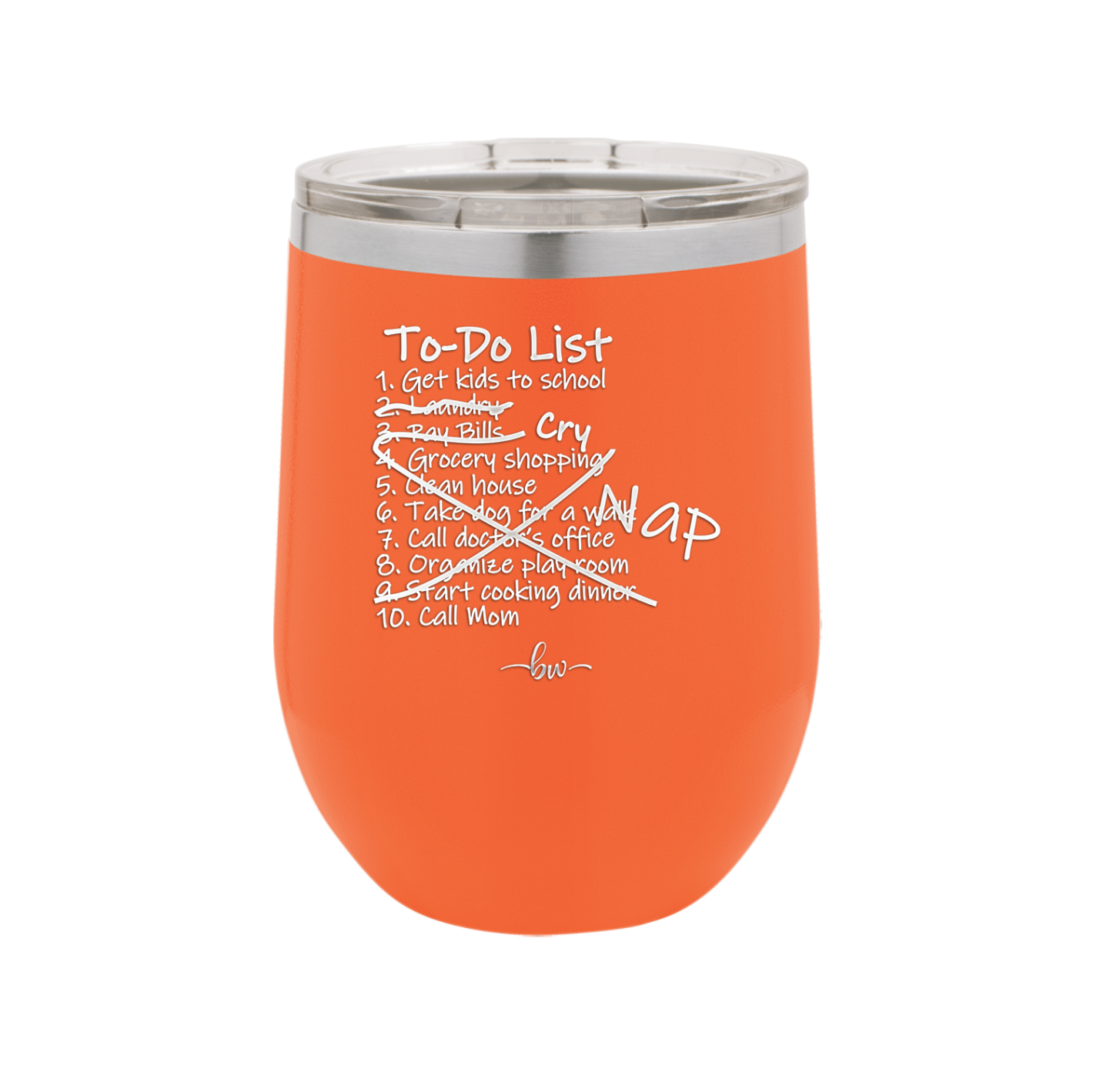 To Do List - Laser Engraved Stainless Steel Drinkware - 2329 -