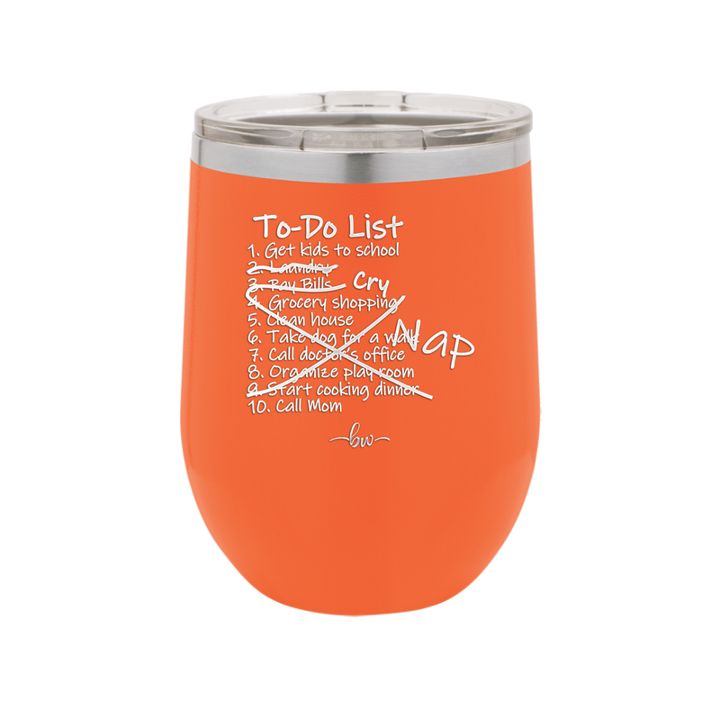 To Do List - Laser Engraved Stainless Steel Drinkware - 2329 -