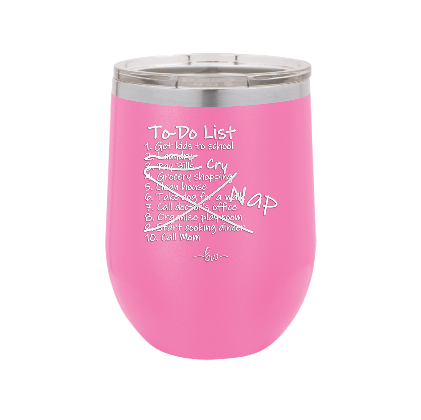 To Do List - Laser Engraved Stainless Steel Drinkware - 2329 -