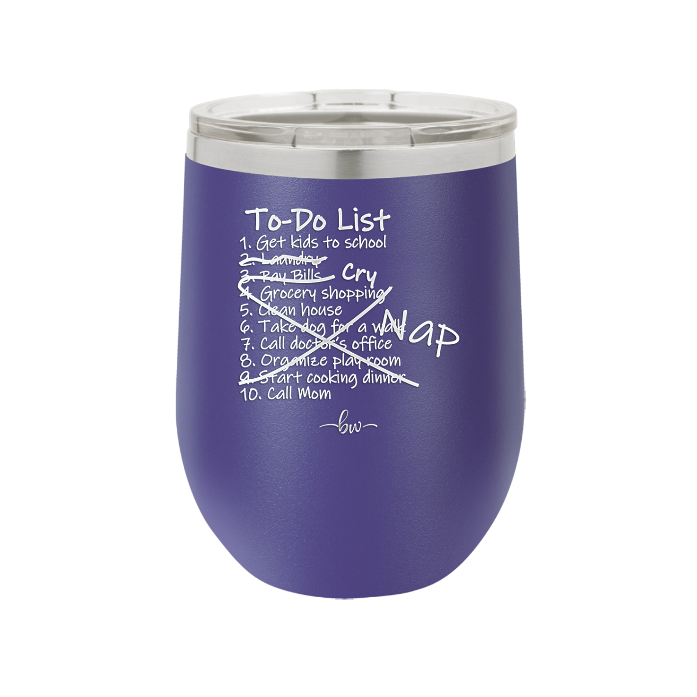 To Do List - Laser Engraved Stainless Steel Drinkware - 2329 -