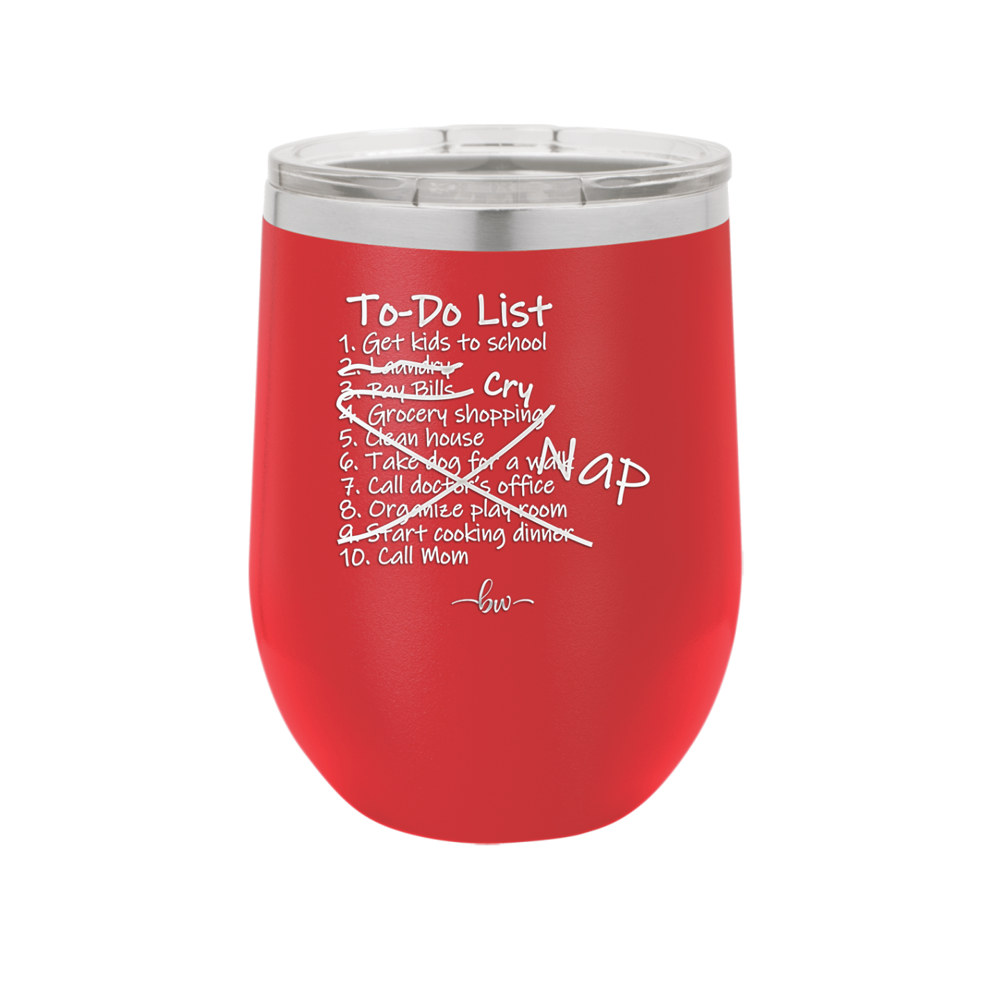 To Do List - Laser Engraved Stainless Steel Drinkware - 2329 -