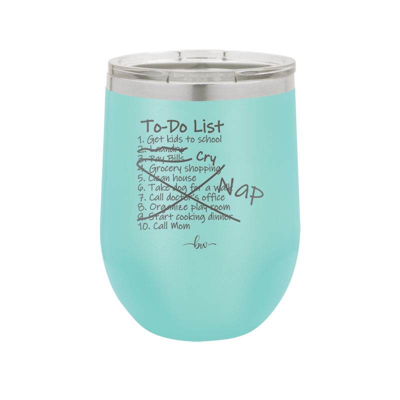 To Do List - Laser Engraved Stainless Steel Drinkware - 2329 -