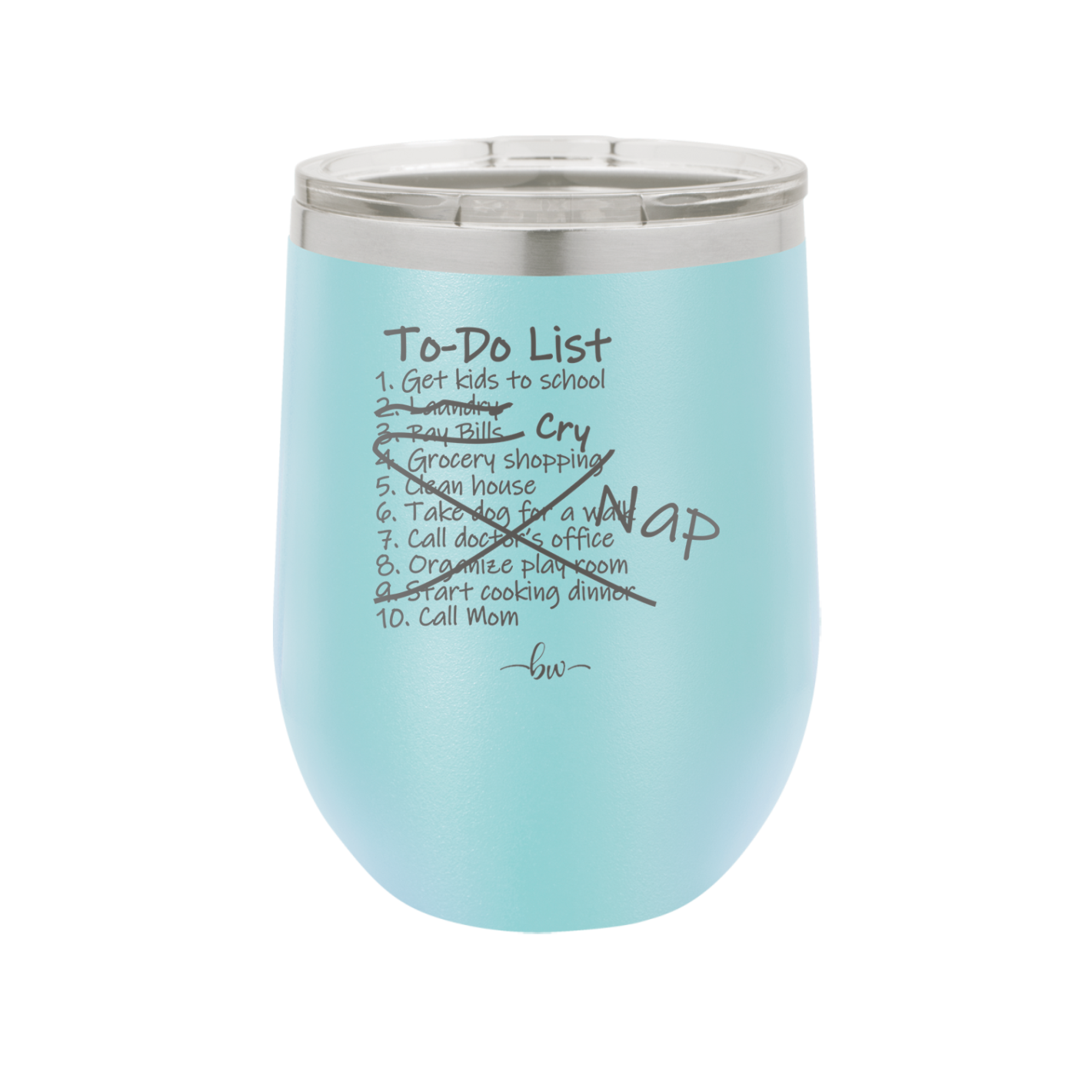 To Do List - Laser Engraved Stainless Steel Drinkware - 2329 -