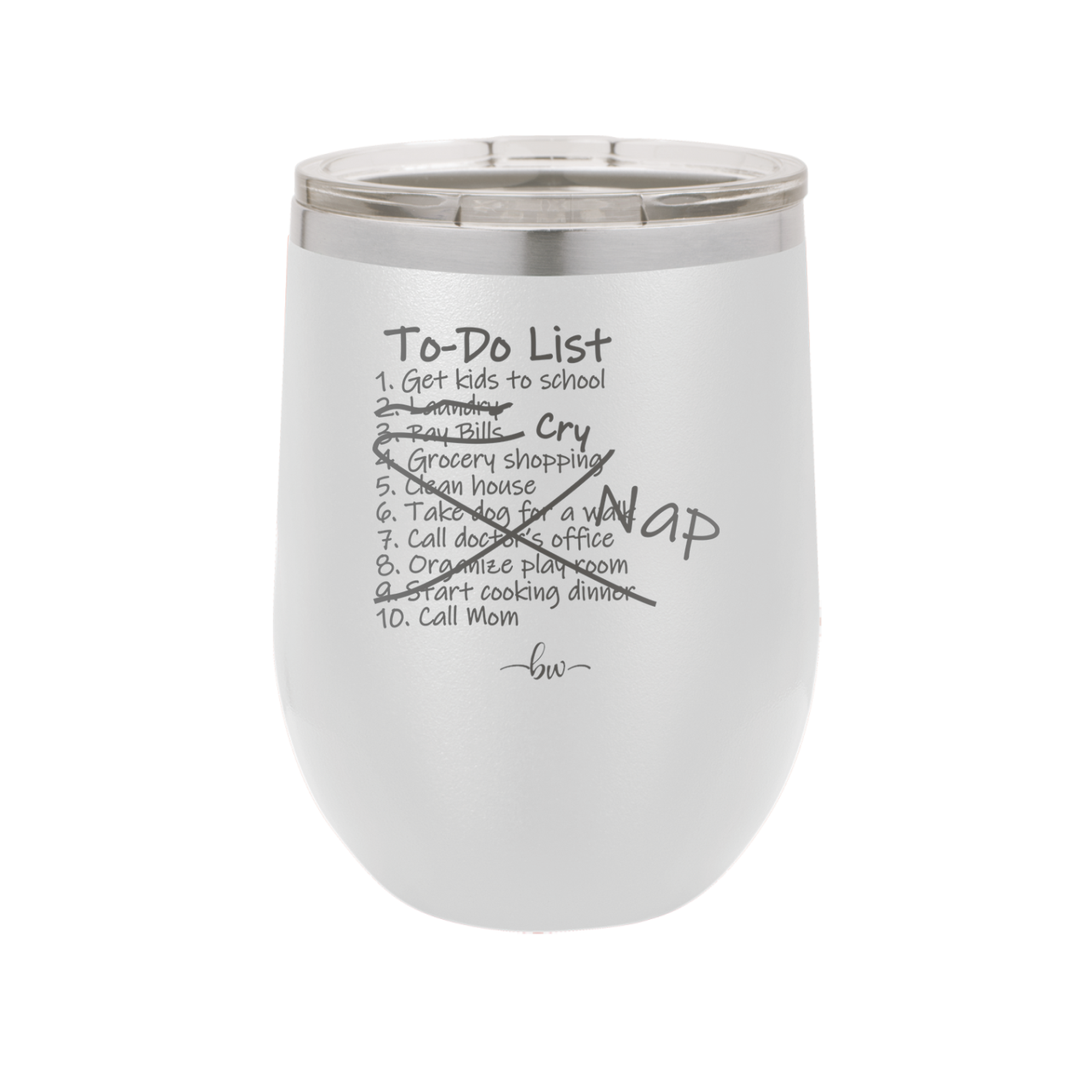 To Do List - Laser Engraved Stainless Steel Drinkware - 2329 -