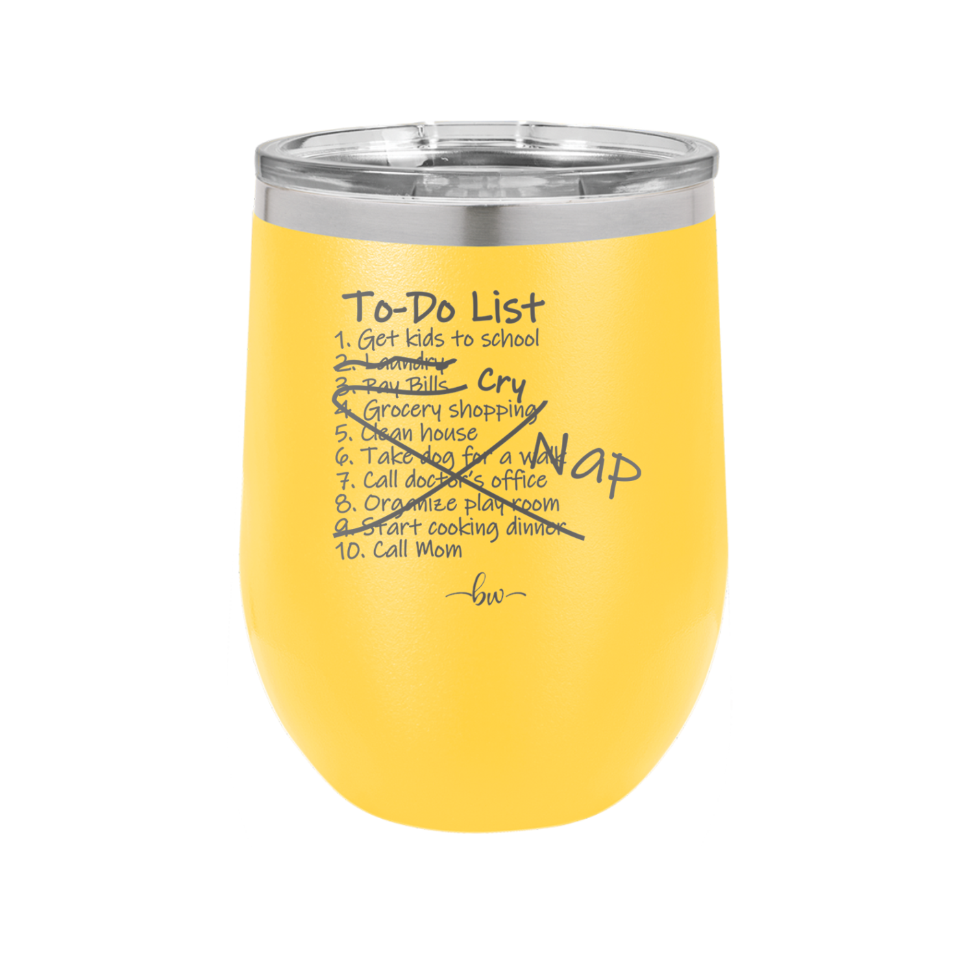 To Do List - Laser Engraved Stainless Steel Drinkware - 2329 -