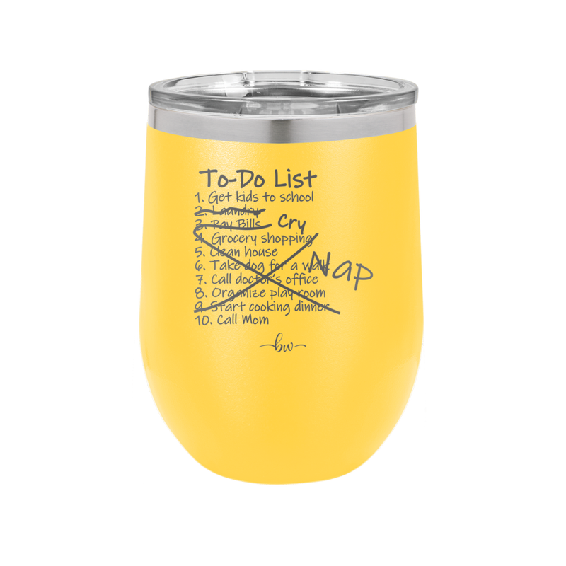 To Do List - Laser Engraved Stainless Steel Drinkware - 2329 -