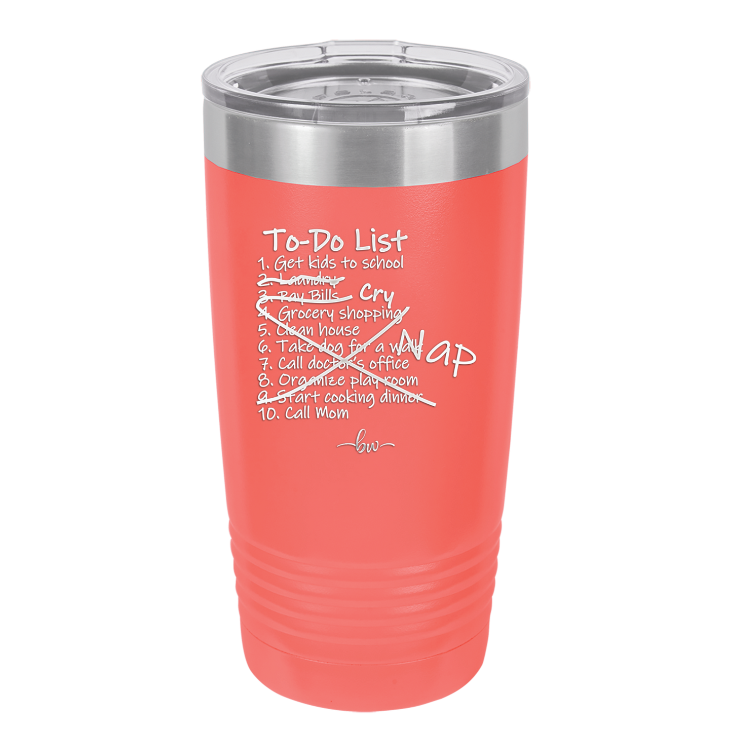 To Do List - Laser Engraved Stainless Steel Drinkware - 2329 -