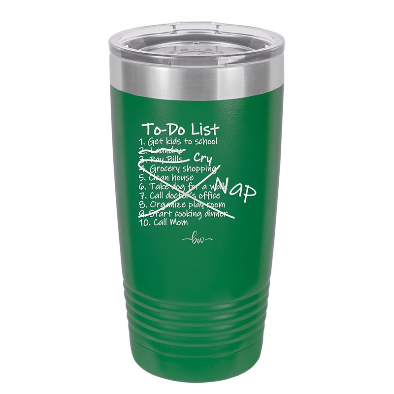 To Do List - Laser Engraved Stainless Steel Drinkware - 2329 -