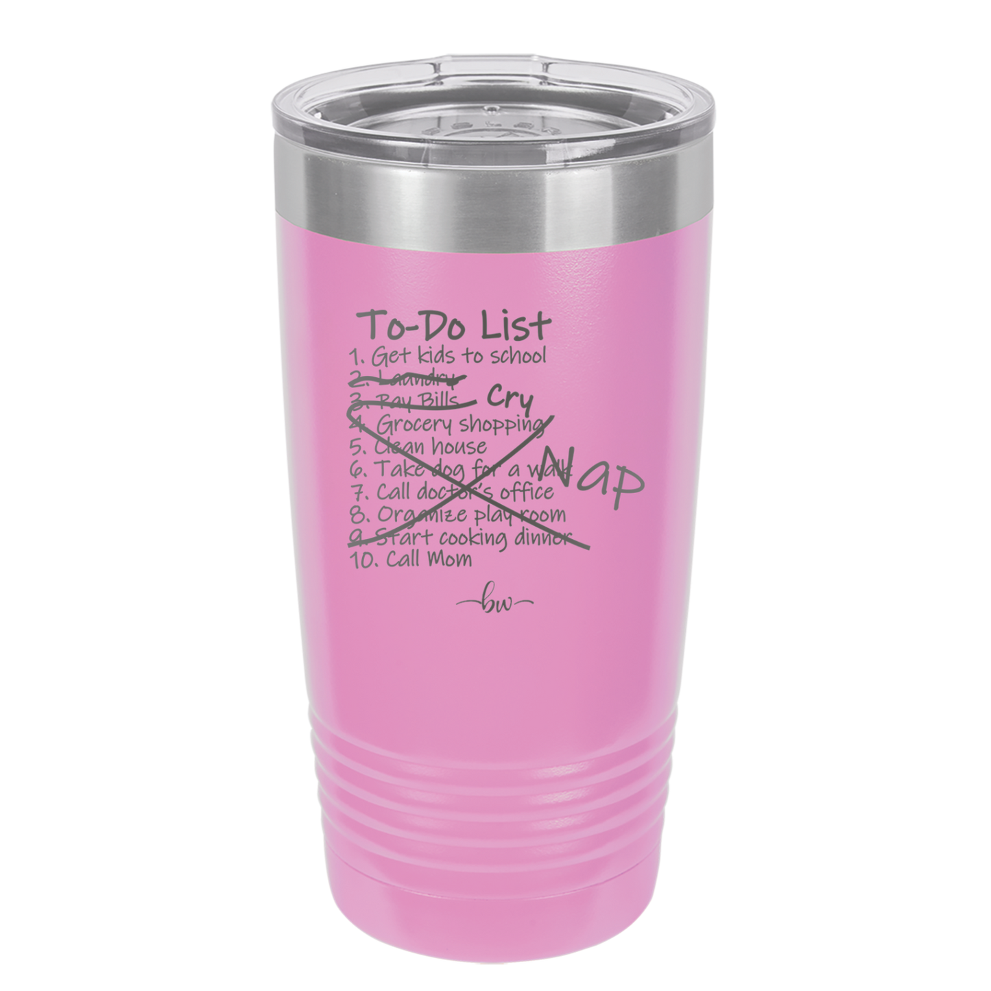 To Do List - Laser Engraved Stainless Steel Drinkware - 2329 -