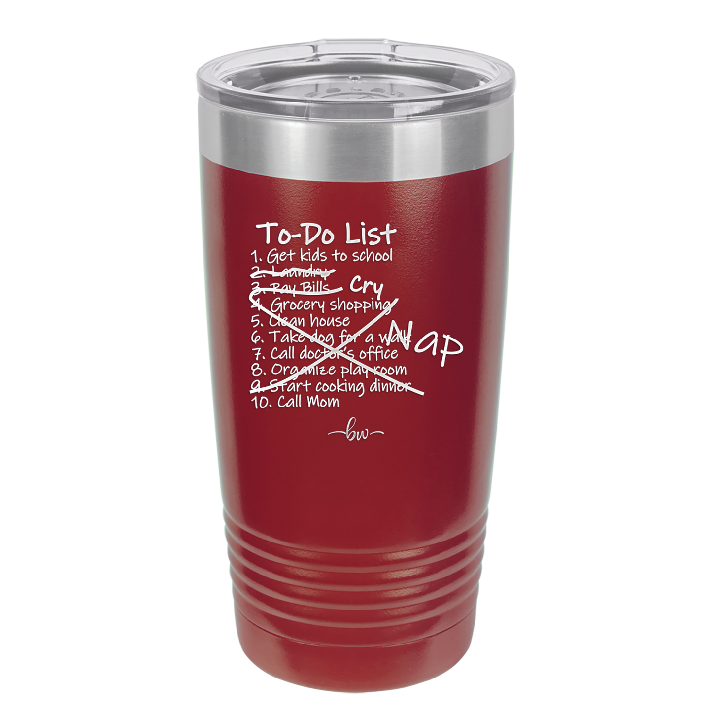 To Do List - Laser Engraved Stainless Steel Drinkware - 2329 -